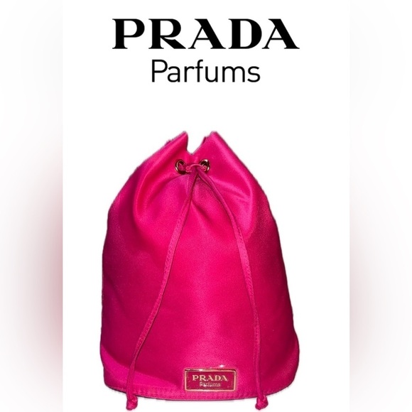 Prada Handbags - PRADA Parfums Pouch Drawstring Pink
